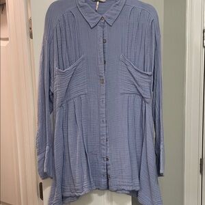 Free People frozen shirt dress in frozen violet